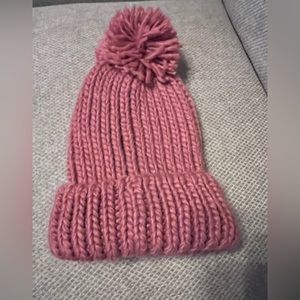 Justin & Taylor Berry Color Pompom Beanie Hat